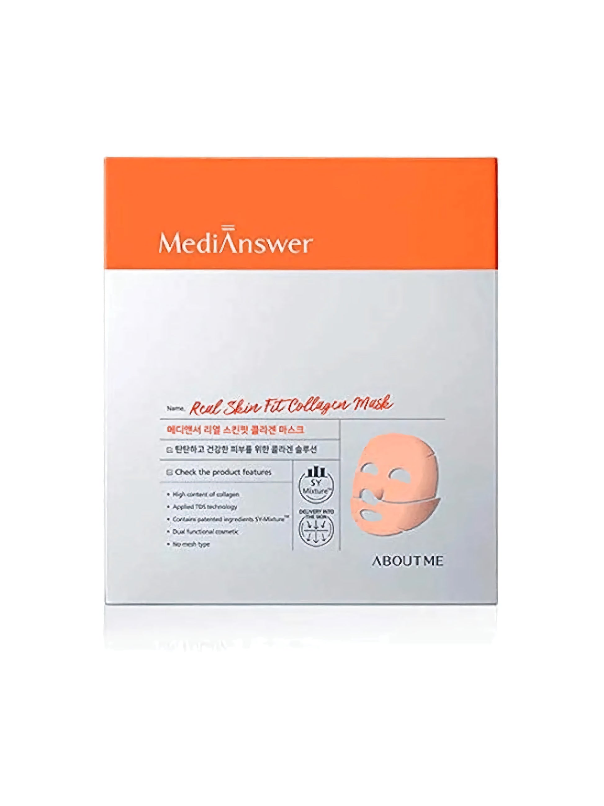 Medianswer Real Skin Fit Collagen Mask – stangrinanti hidrogelio kaukė