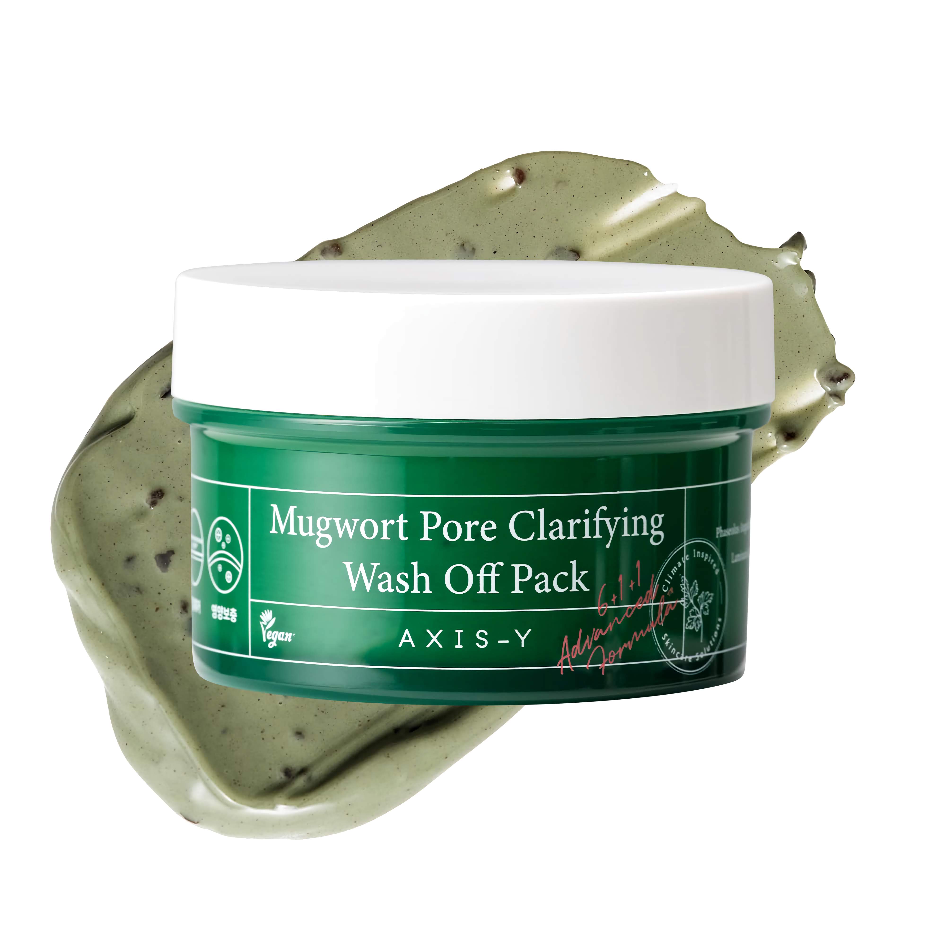 AXIS - Y Mugwort Pore Clarifying Wash Off Pack - poras valanti molio kaukė