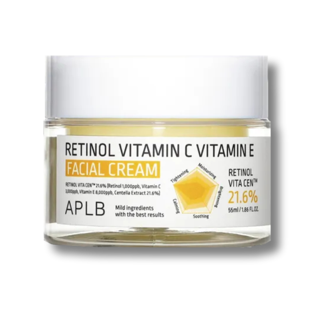 APLB Retinol Vitamin C Vitamin E Facial Cream  veido kremas