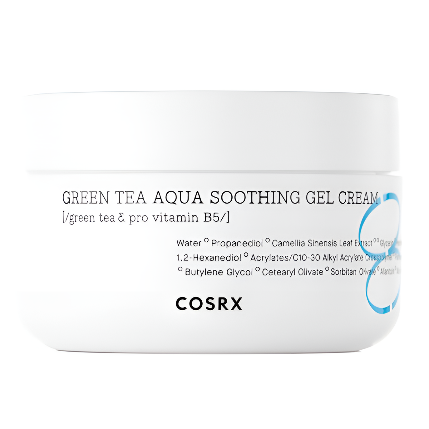 COSRX Green Tea Aqua Soothing Gel Cream  gelinis veido kremas su žaliosios arbatos ekstraktu