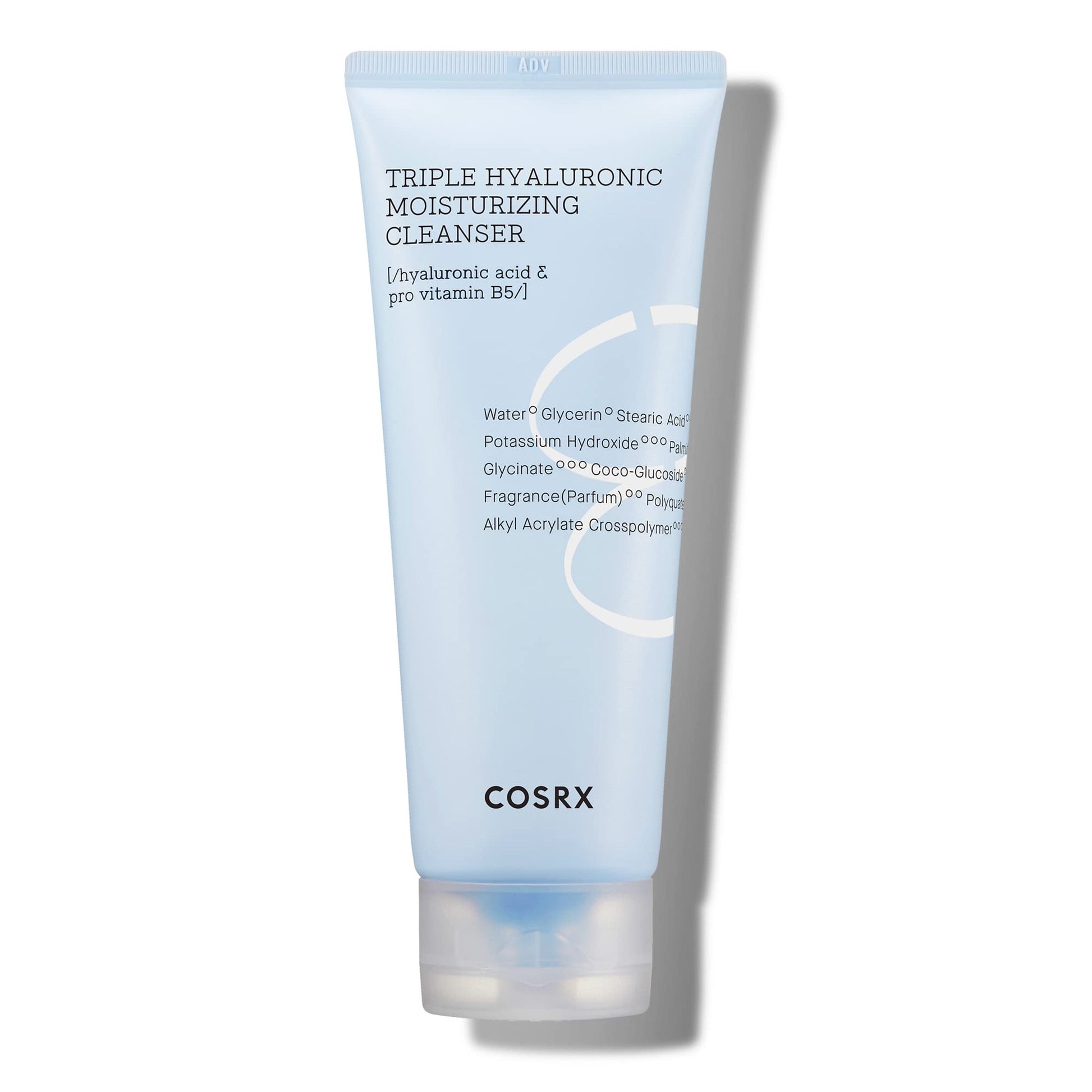 COSRX Hydrium Triple Hyaluronic Moisturizing Cleanser  veido prausiklis su hialurono rūgštimi
