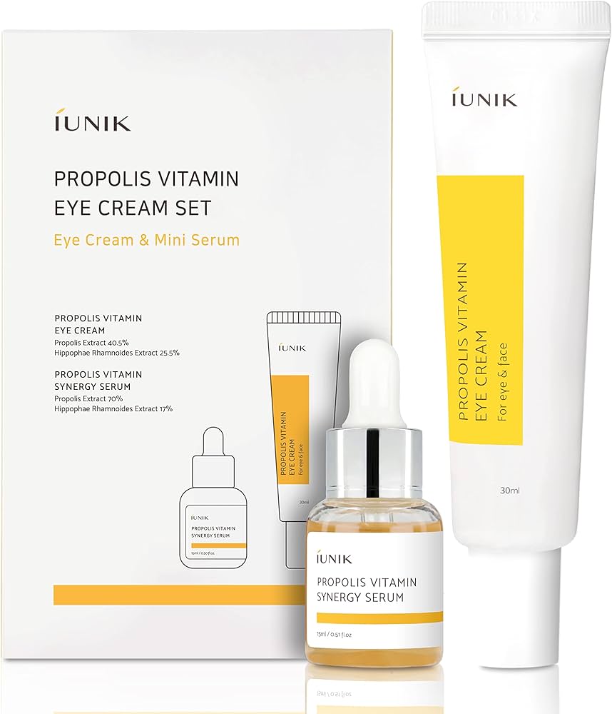 iUNIK Propolis Vitamin Eye Cream Set  paakių kremo ir serumo su propoliu rinkinys