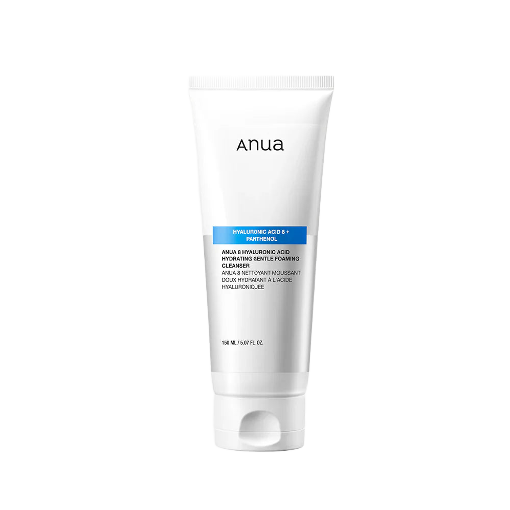 Anua 8 Hyaluronic Acid Hydrating Gentle Foaming Cleanser – veido prausiklis 