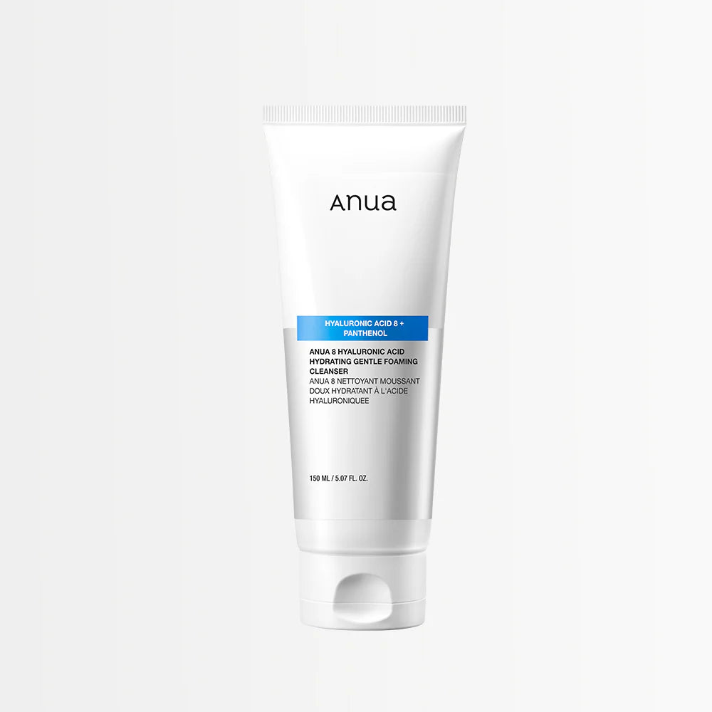 Anua 8 Hyaluronic Acid Hydrating Gentle Foaming Cleanser veido prausiklis putos