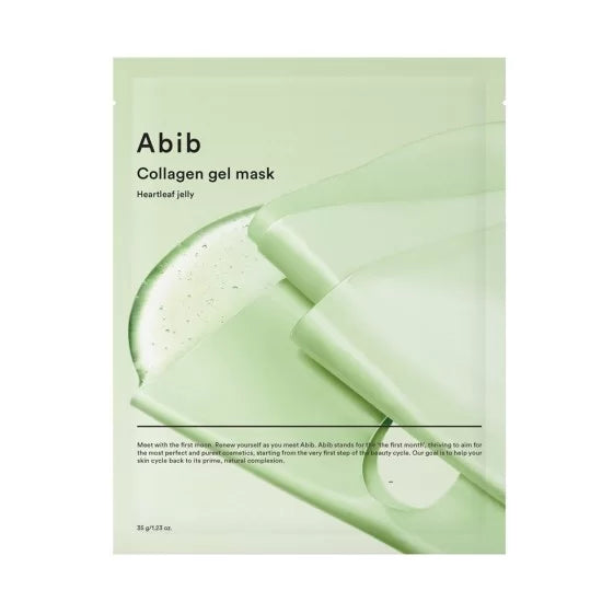 Abib Collagen Gel Mask Heartleaf Jelly hidrogelio veido kauke su kolagenu