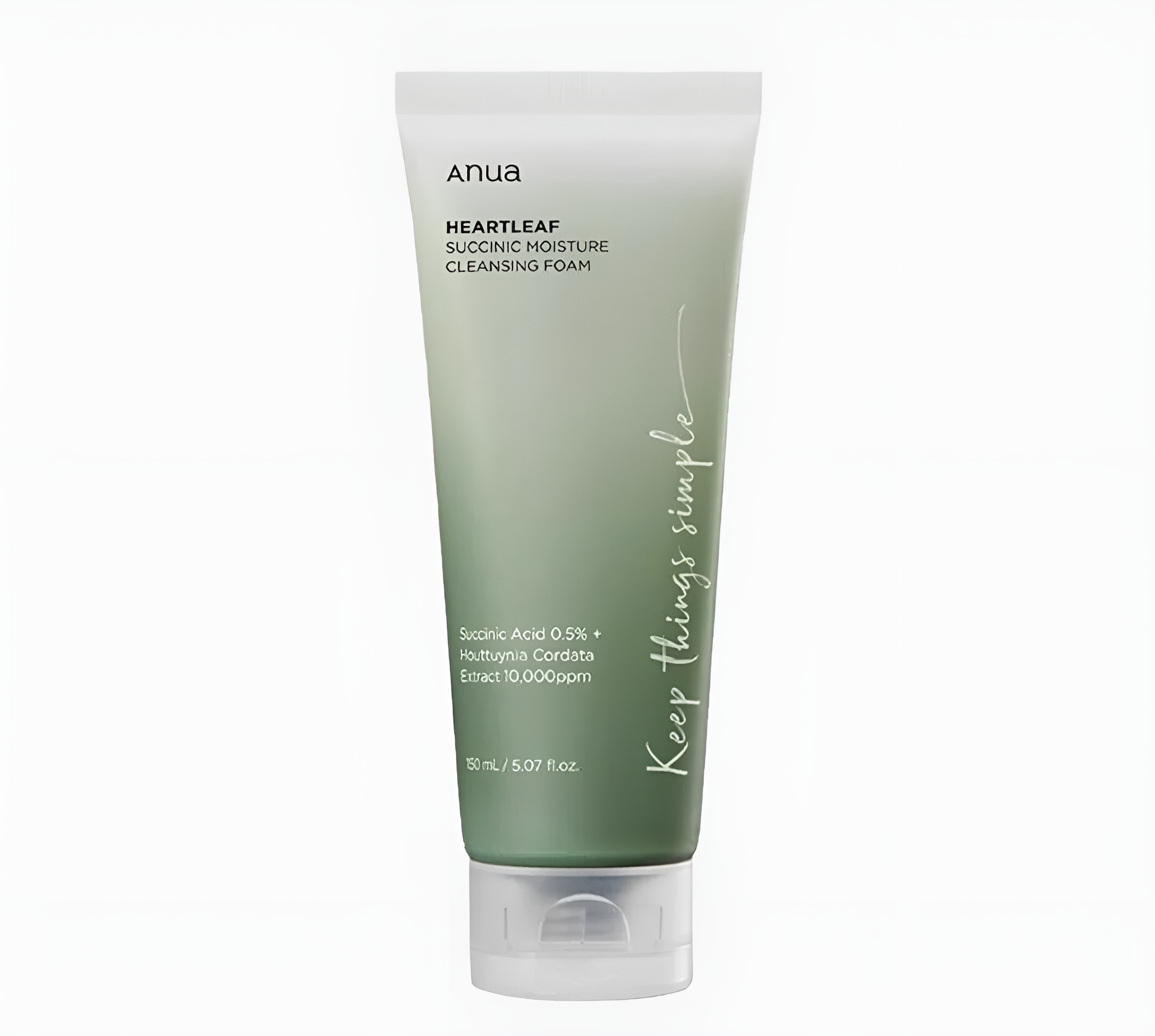 Anua Heartleaf Succinic Moisture Cleansing Foam rūgštinis veido prausiklis
