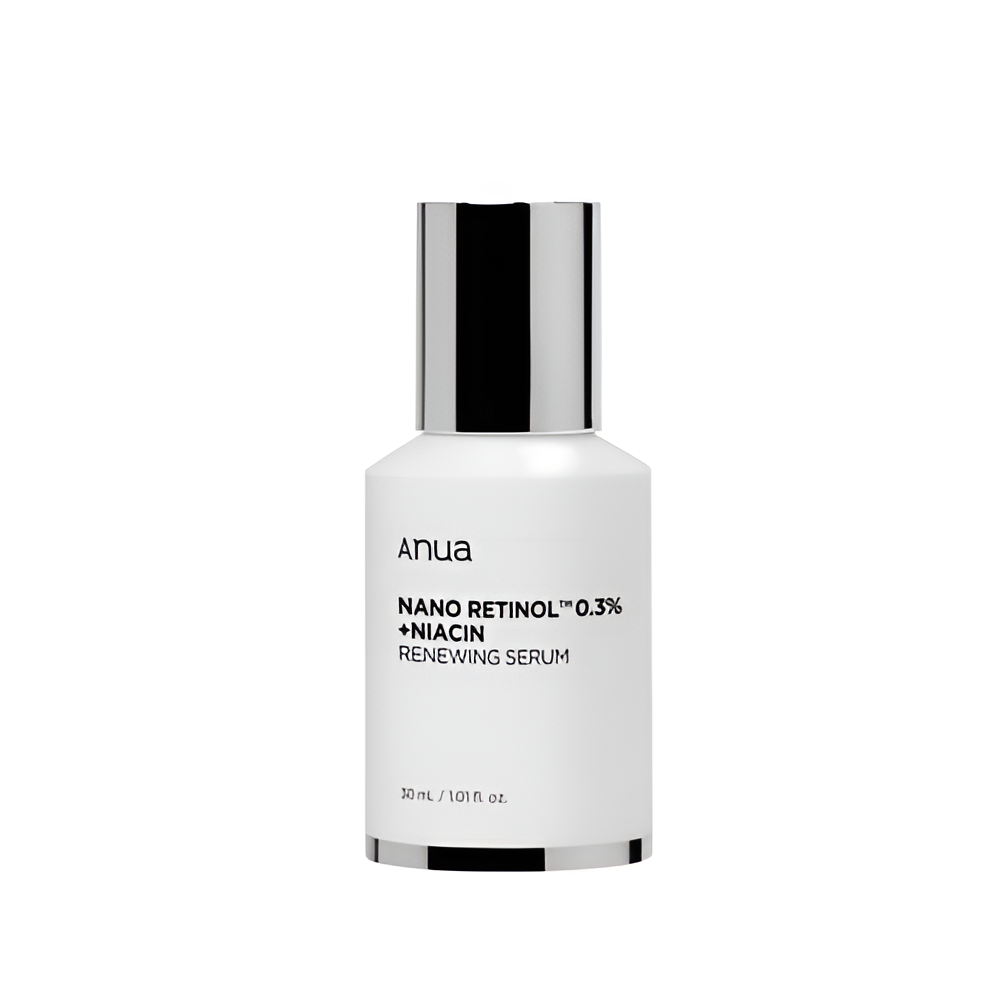 Anua Nano Retinol 0.3% + Niacin Renewing Serum veido serumas su retinoliu ir niacinamidu