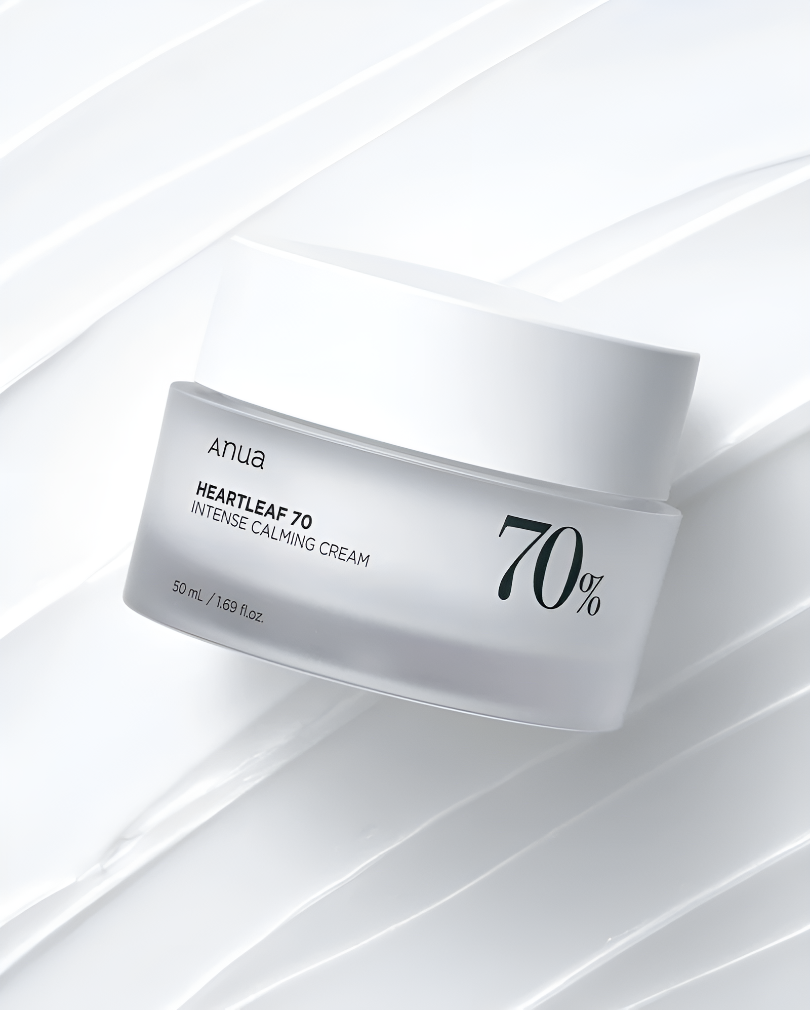 Anua Heartleaf 70% Intense Calming Cream - raminantis maitinamasis veido kremas, 50 ml