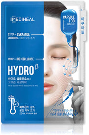 MEDIHEAL Capsule 100 Bio Hydro Mask – intensyviai drėkinanti dviejų žingsnių lakštinė veido kaukė