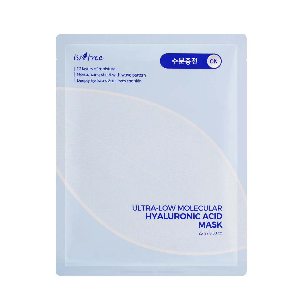 Isntree Ultra Low Molecular Hyaluronic Acid Mask  giliai drėkinanti veido kaukė