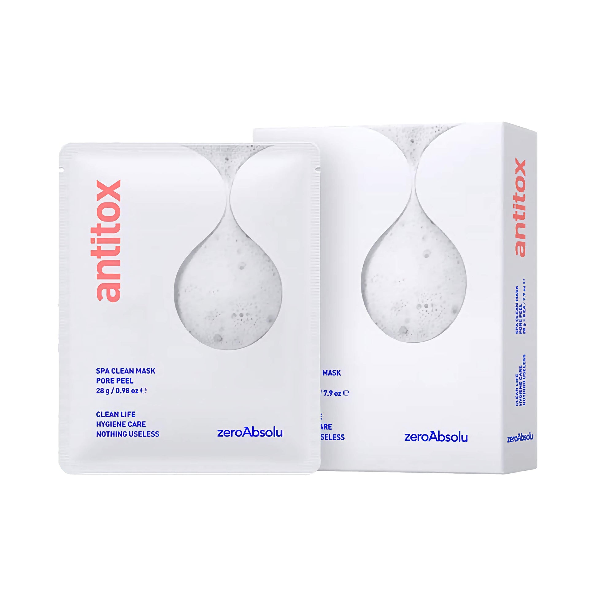 Zeroabsolu Antitox Spa Clean Mask Pore Peel – detoksikuojanti ir poras valanti kaukė