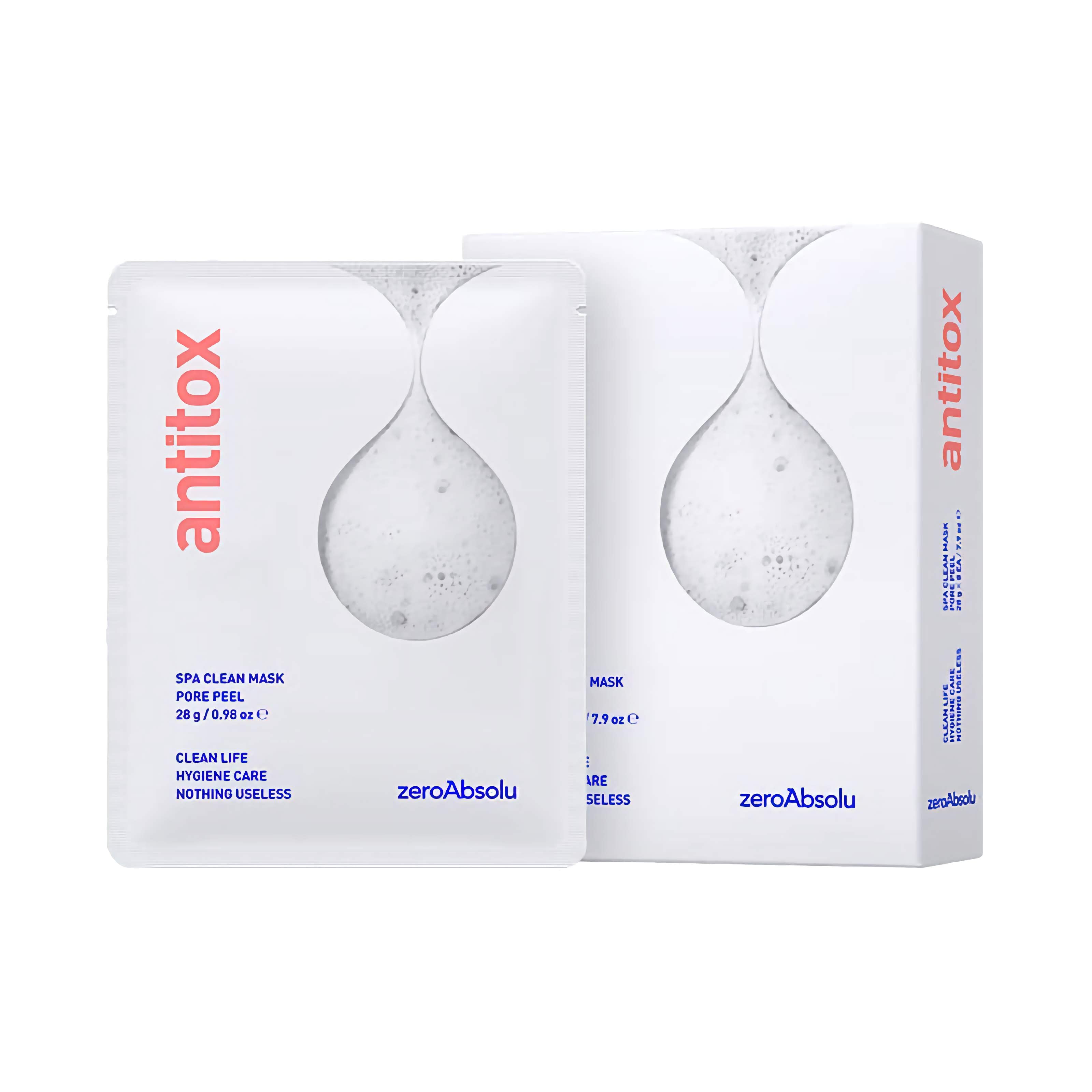 Zeroabsolu Antitox Spa Clean Mask Pore Peel – detoksikuojanti ir poras valanti kaukė