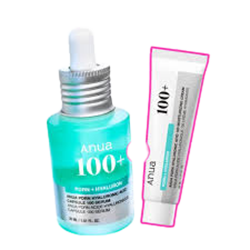 Anua PDRN Hyaluronic Acid Capsule 100 Serum - veido serumas, 30 ml + DOVANA Anua PDRN Hyaluronic Acid 100 Moisturizing Cream, 30 ml