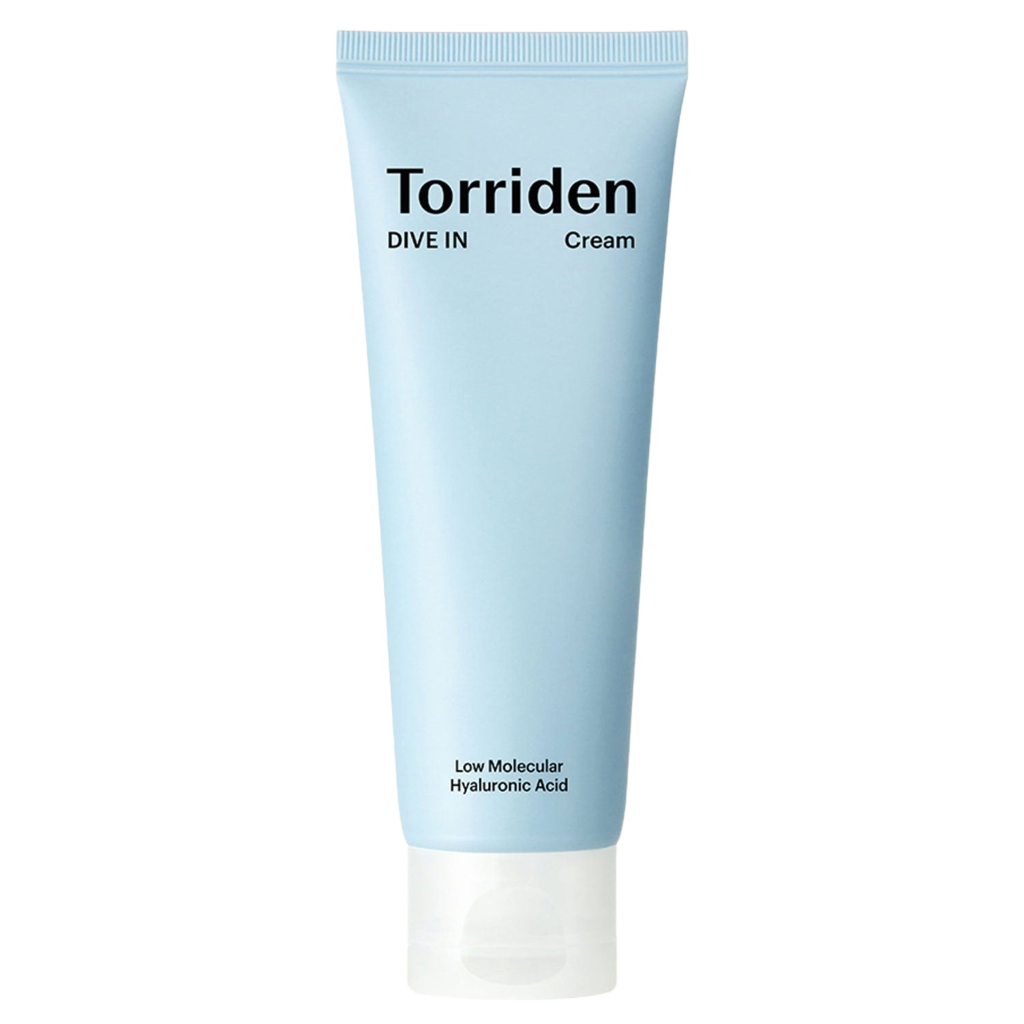 Torriden Dive-In Cream Low Molecular Hyaluronic Acid cream - drėkinamasis veido kremas su hialuronu, 80 ml + DOVANA 20 ml