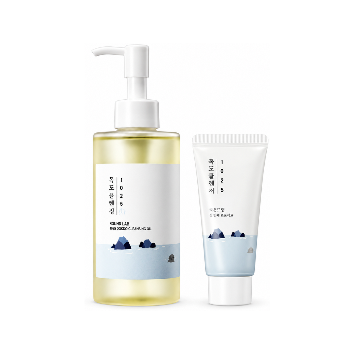 Round Lab 1025 Dokdo Cleansing Oil, 200 ml + Round Lab 1025 Dokdo Cleanser, 40 ml