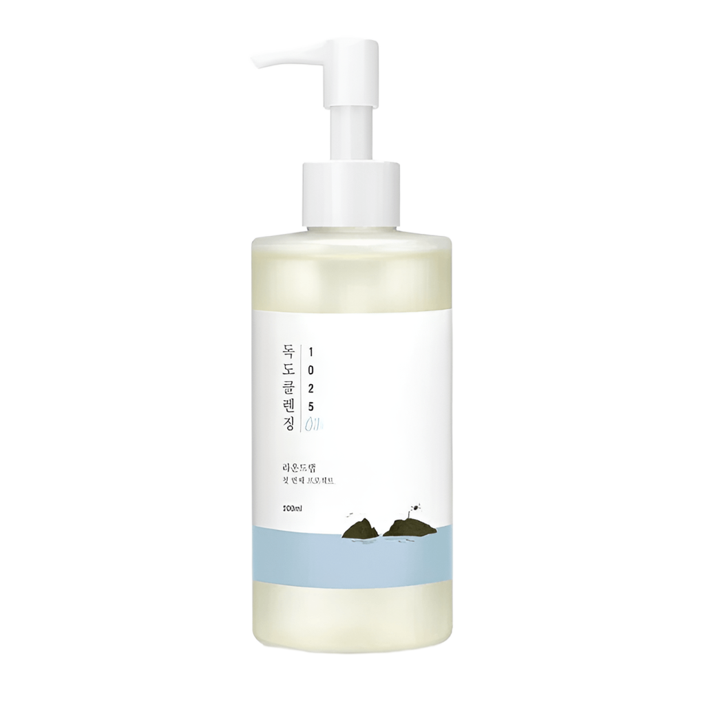 Round Lab 1025 Dokdo Cleansing Oil - valomasis veido aliejus, 200 ml + DOVANA Round Lab 1025 Dokdo Cleanser