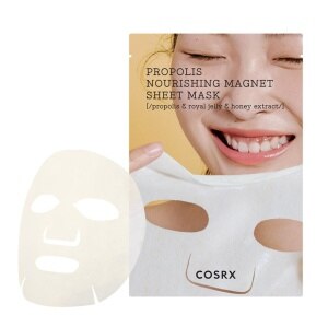 COSRX Propolis Light Ampoule – maitinanti ampulė su propoliu, 40 ml + DOVANA COSRX Propolis Nourishing Magnet Sheet Mask – lakštinė kaukė su propoliu, 1 vnt.