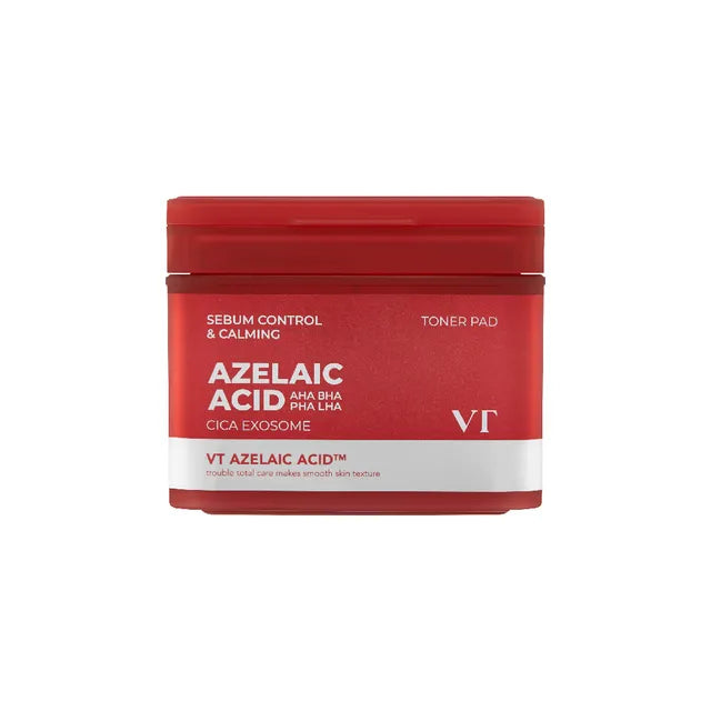 VT AZ Care Toner Pad – tonizuojantys ir poras valantys veido padeliai su azelaino rūgštimi
