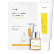 iUNIK Propolis Vitamin Eye Cream Set - paakių kremo ir serumo su propoliu rinkinys