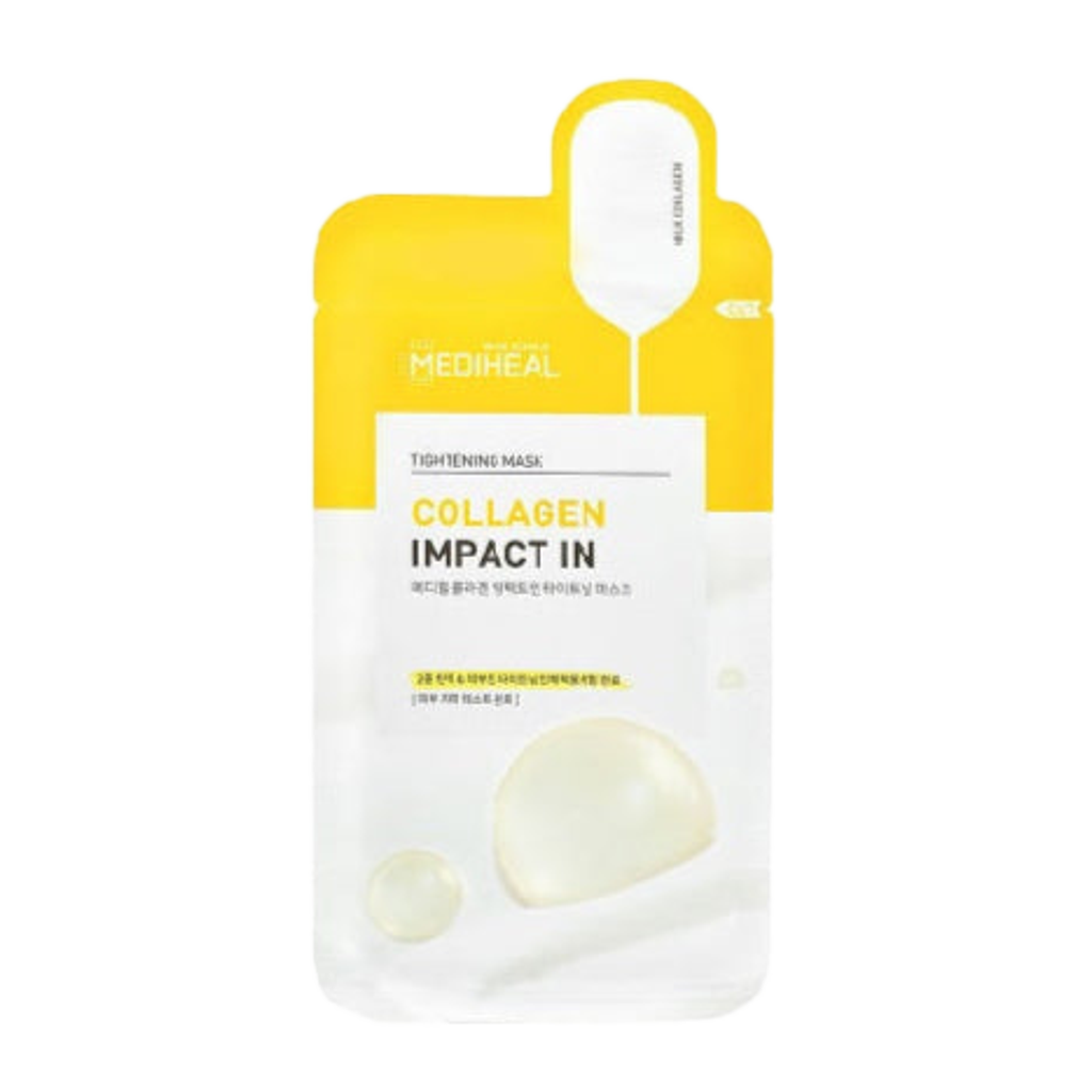 MEDIHEAL Collagen Impact In-Tightening Mask – stangrinanti kolageno ir peptidų kaukė