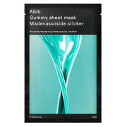 Abib Gummy Sheet Mask Madecassoside Sticker – lakstine veido kauke