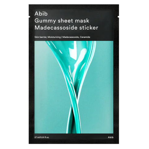 Abib Gummy Sheet Mask Madecassoside Sticker – lakstine veido kauke