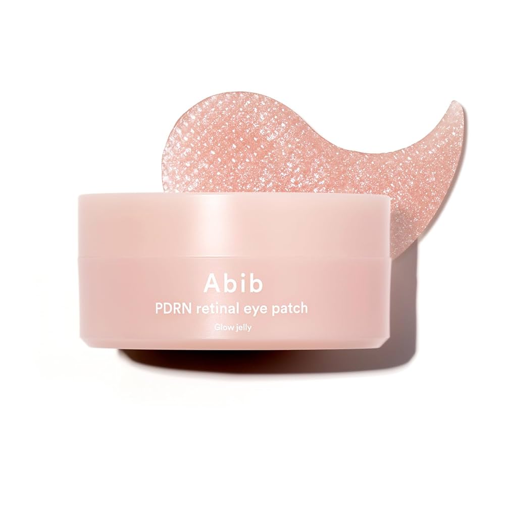 Abib PDRN Retinal Eye Patch Glow Jelly – stangrinantys ir šviesinantys paakių padeliai su retinaliu ir PDRN, 60 vnt. 
