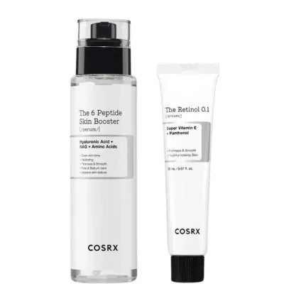 COSRX The Retinol 0.1 Cream + Peptide Serum  retinolio kremas, 20 ml ir peptidų serumas, 30 ml