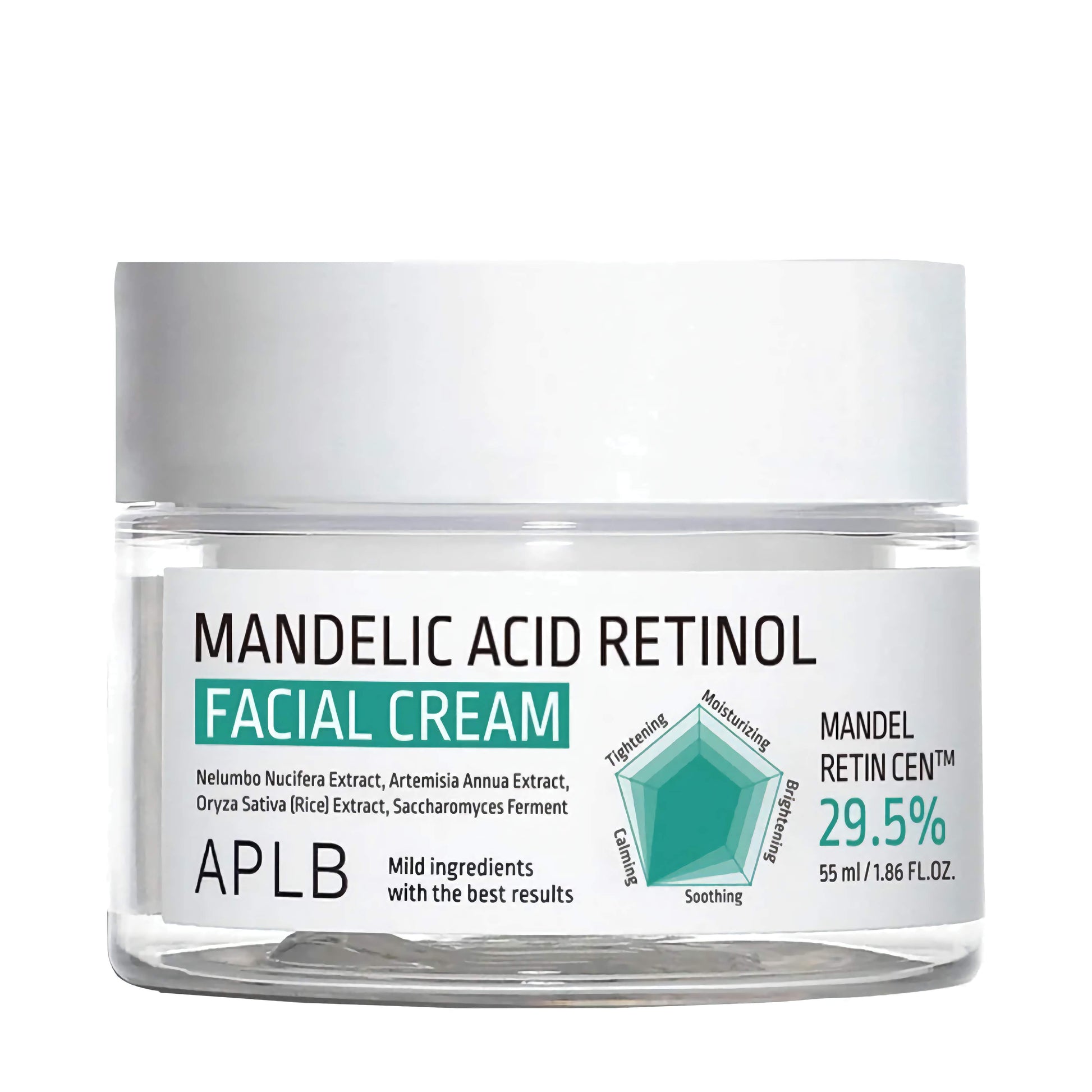 APLB Mandelic Acid Retinol Facial Cream – veido kremas su migdolų rūgštimi ir retinoliu