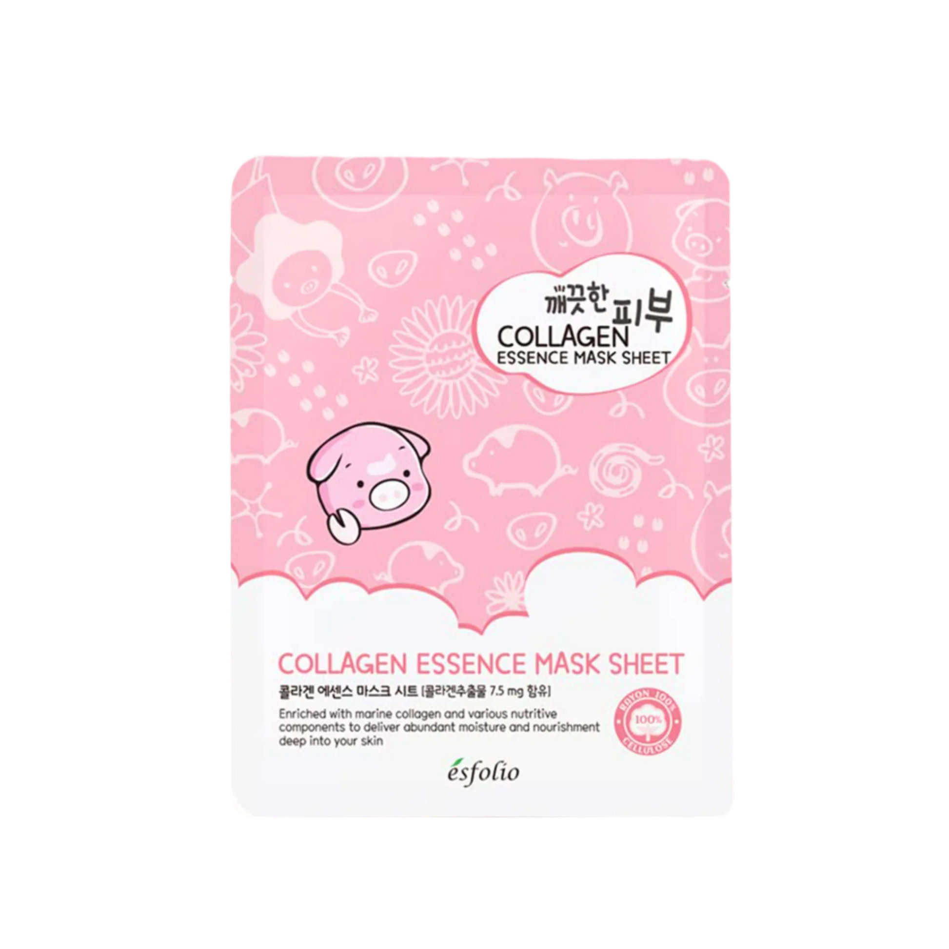Esfolio Pure Skin Collagen Essence Mask Sheet lakštinė kaukė su kolagenu
