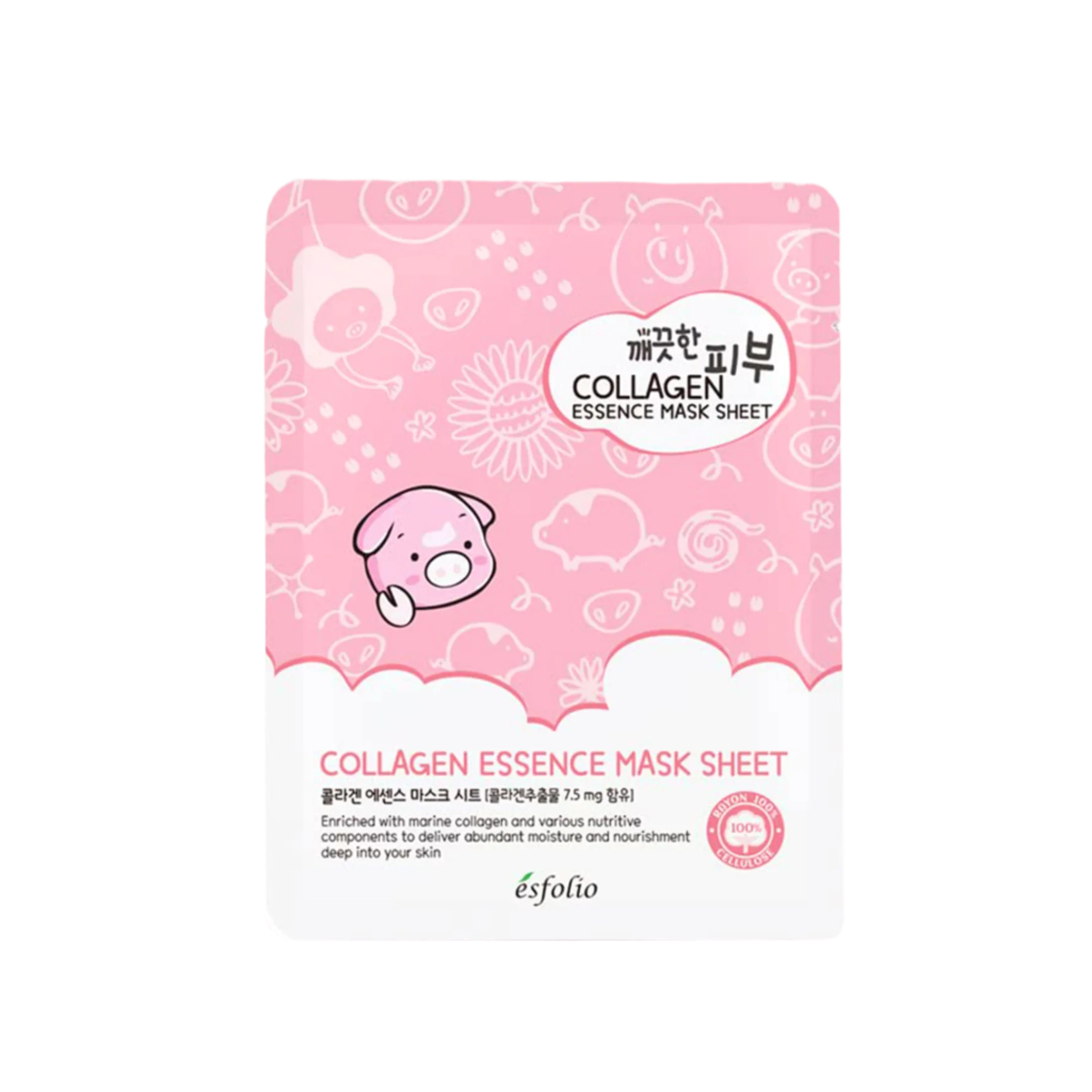 Esfolio Pure Skin Collagen Essence Mask Sheet lakštinė kaukė su kolagenu