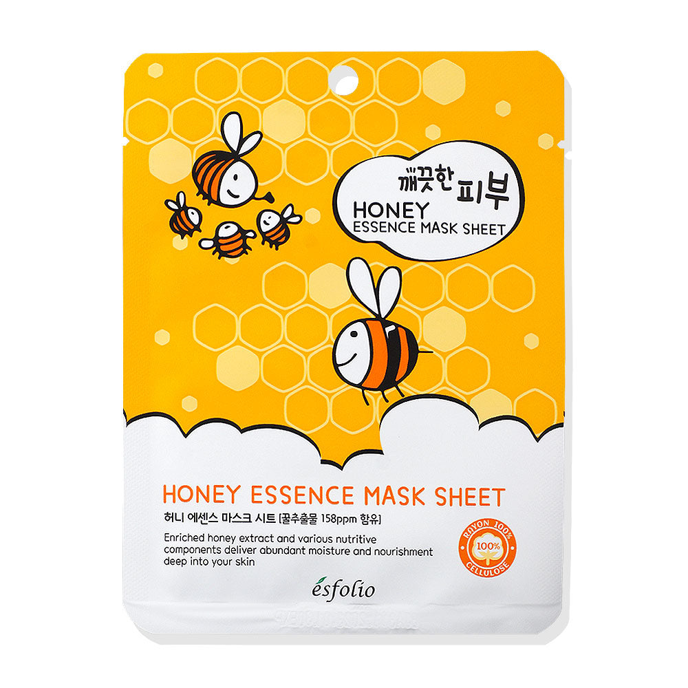 Esfolio Pure Skin Honey Essence Mask Sheet  lakštinė veido kaukė su medumi
