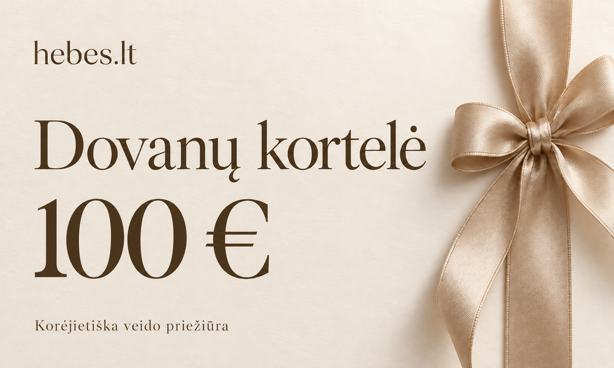 hebes.lt elektroninė dovanų kortelė 100 €
