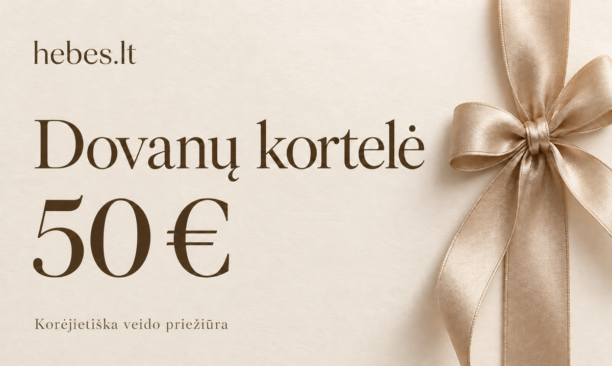 hebes.lt elektroninė dovanų kortelė 50 €
