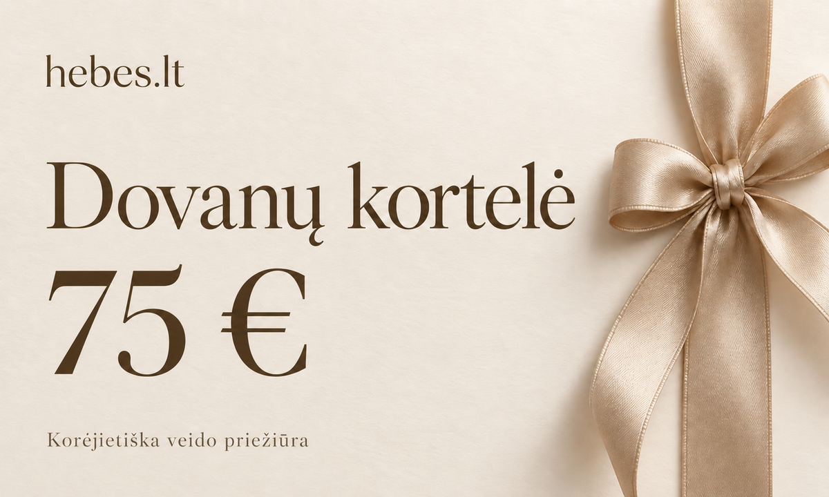 hebes.lt elektroninė dovanų kortelė 75 €