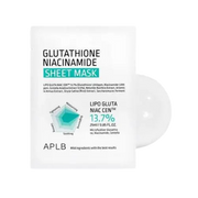 APLB Glutathione Niacinamide Sheet Mask – skaistinanti lakštinė veido kaukė