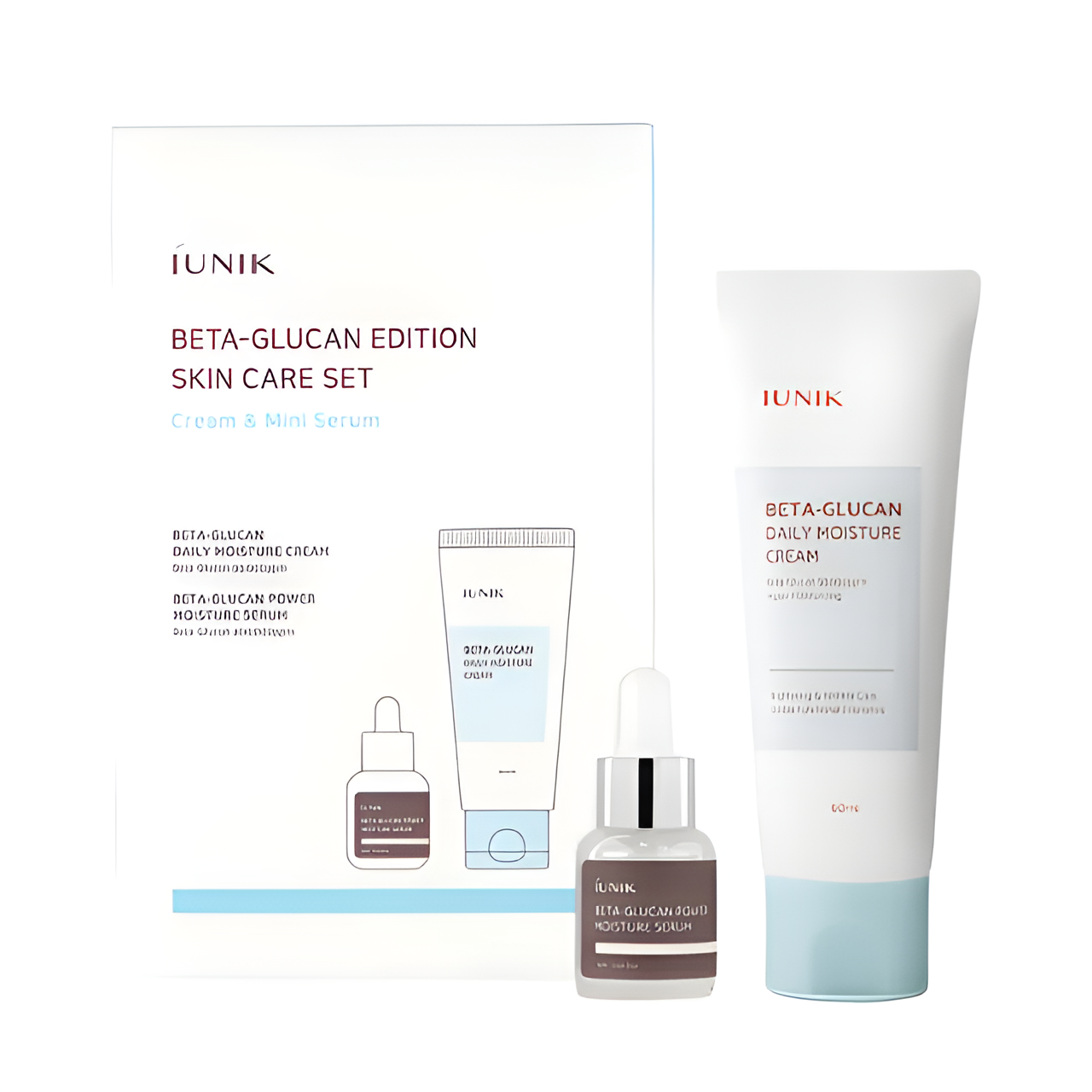 iUNIK Beta-Glucan Edition Skincare Set  veido priežiūros rinkinys su beta gliukanu