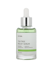 iUNIK Tea Tree Relief Serum raminamasis veido serumas probleminei odai
