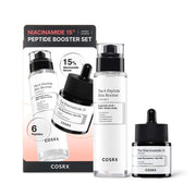 Rinkinys COSRX The Niacinamide 15 Serum + Peptide Serum – niacinamido serumas, 20 ml ir peptidų serumas, 30 ml