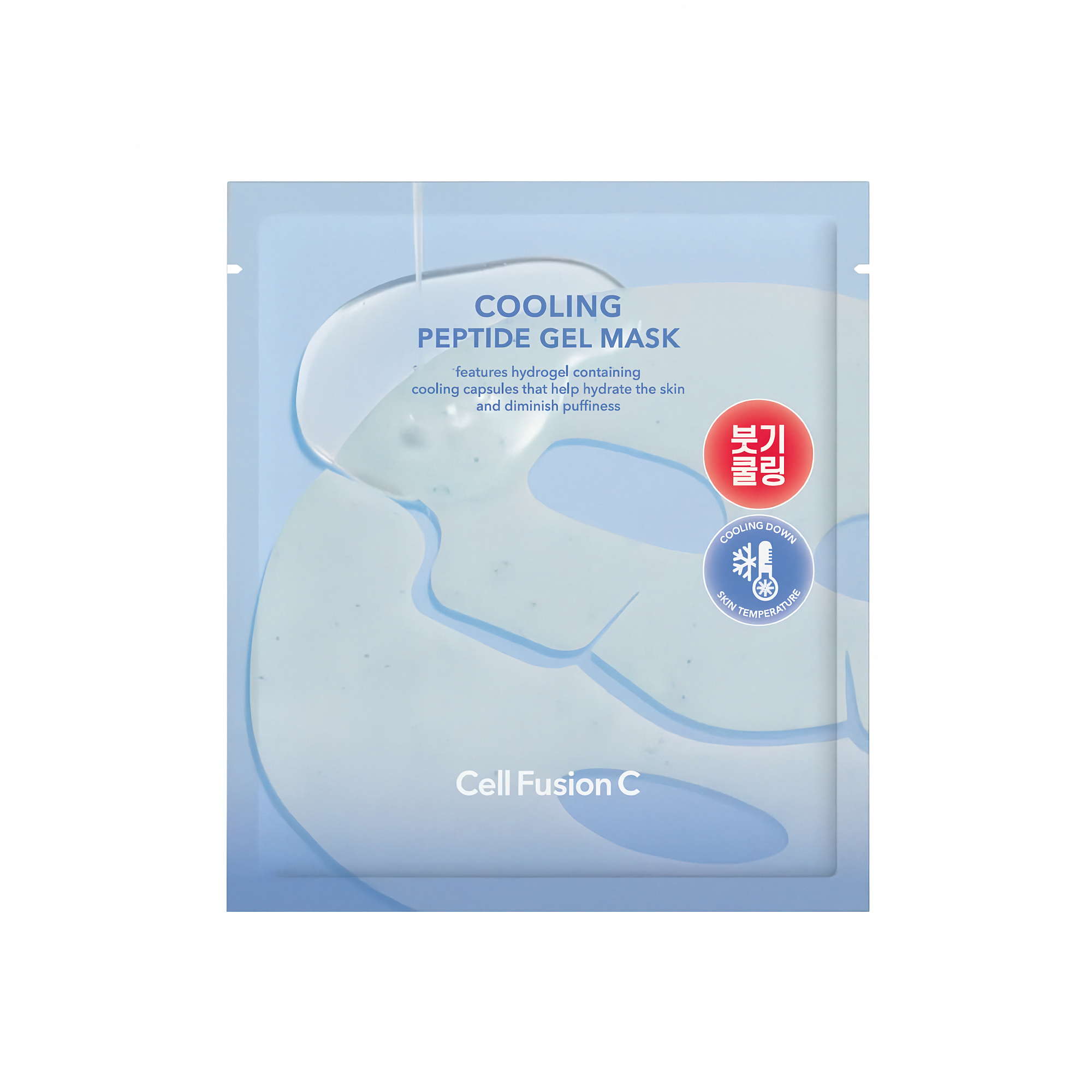 Cell Fusion C Cooling Peptide gel mask vėsinanti hidrogelio kaukė