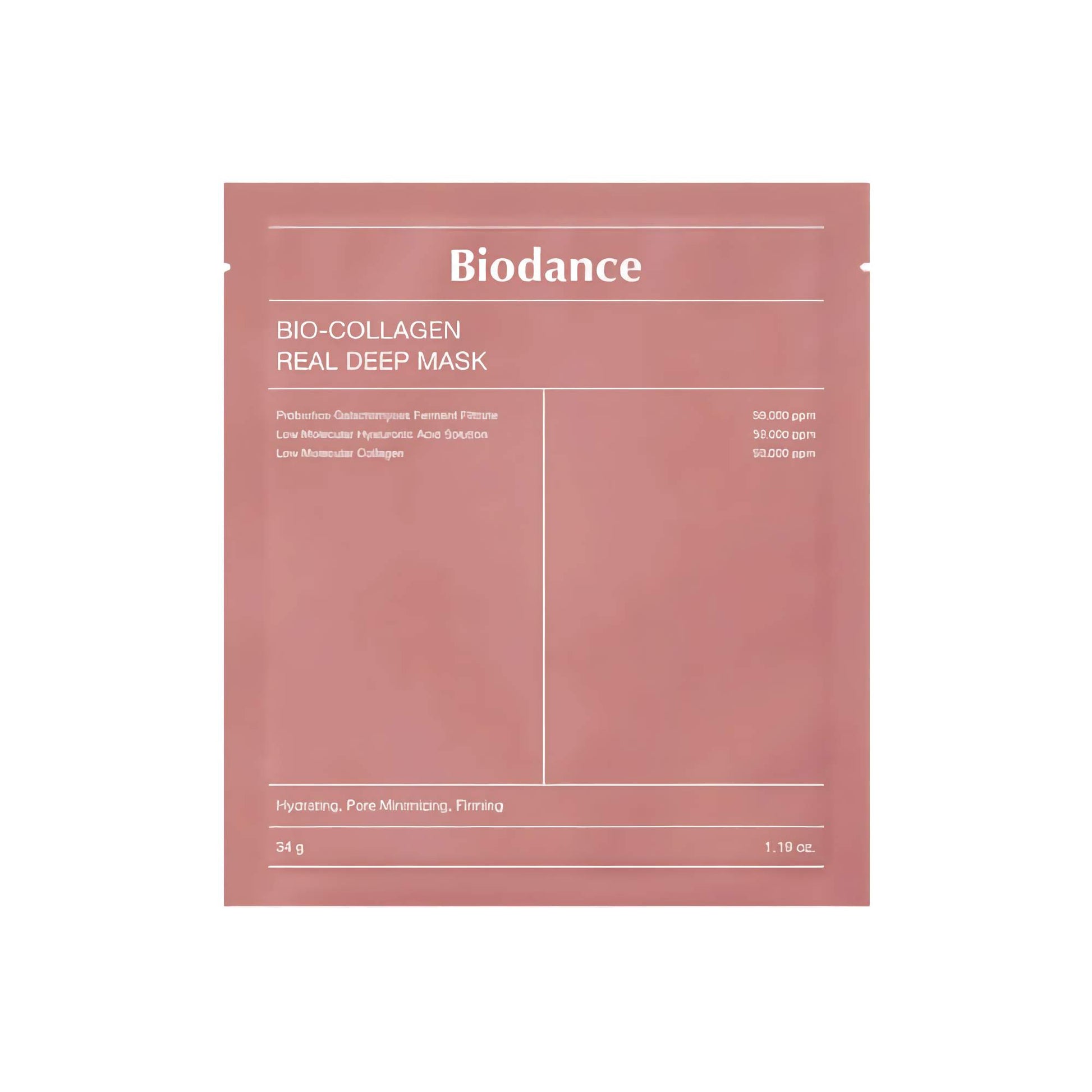 BIODANCE Bio Collagen Real Deep Mask – hidrogelio veido kaukė su kolagenu