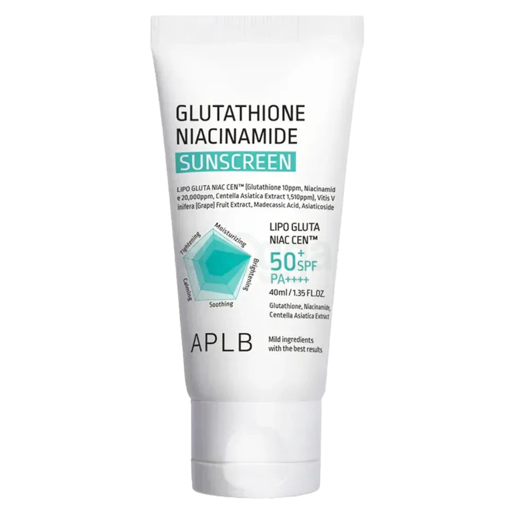 APLB Glutathione Niacinamide Sunscreen SPF50+ PA++++ - apsauginis kremas nuo saulės