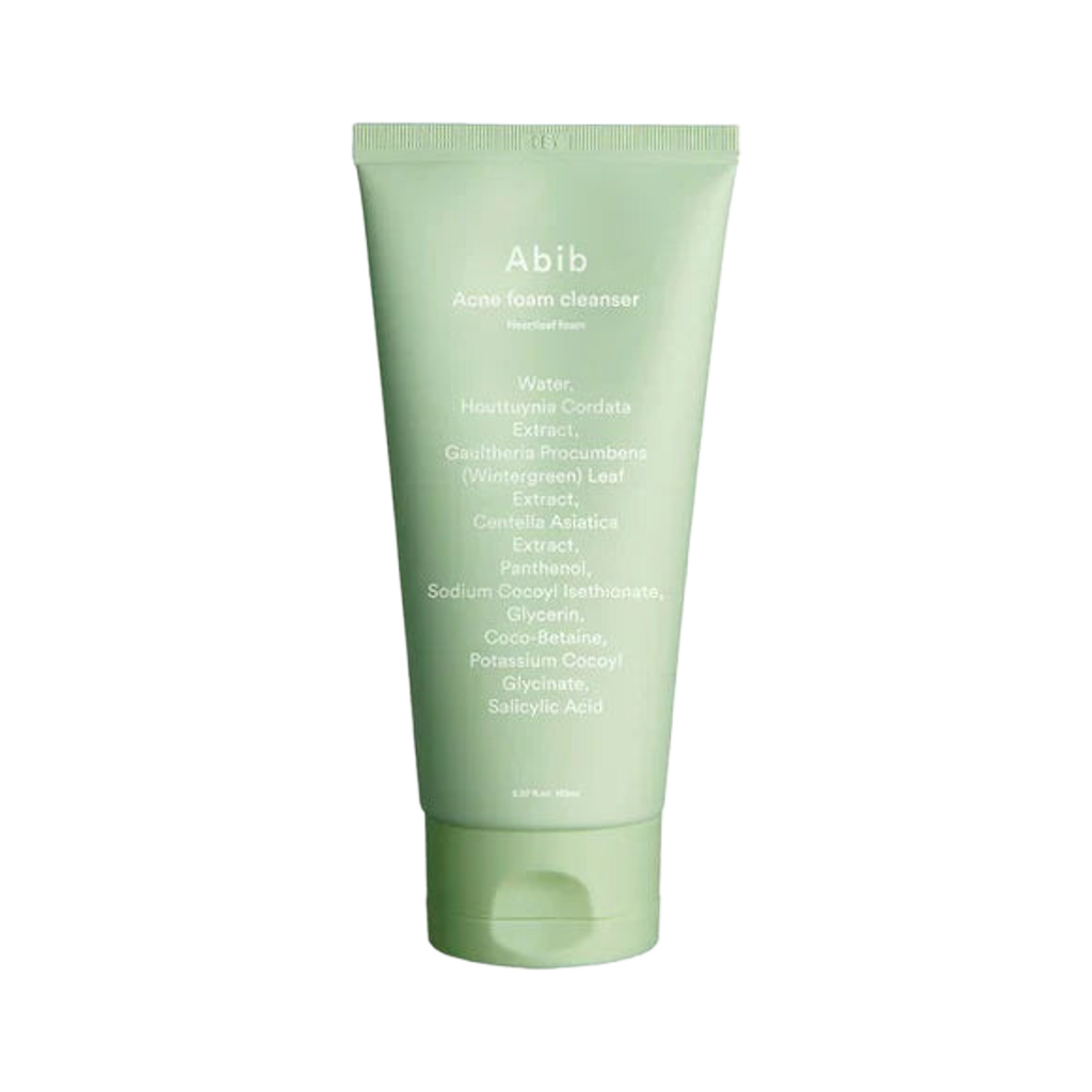 Abib Acne Foam Cleanser Heartleaf – veido prausiklis su salicilo rūgštimi