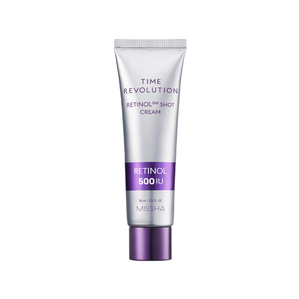MISSHA Time Revolution Retinol 500 Shot Cream – veido kremas su retinoliu